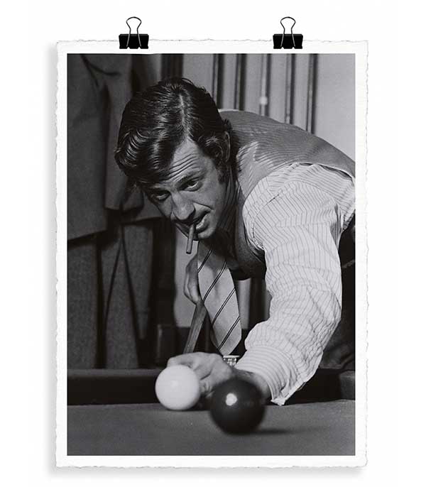 Affiche Belmondo billard 56 X 76 cm Image Republic