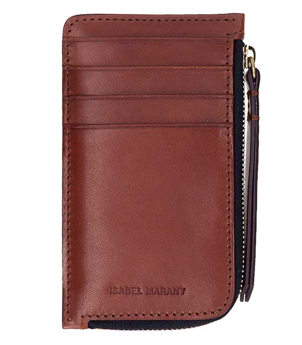Porte Cartes Nysken Cognac Isabel Marant à -60%
