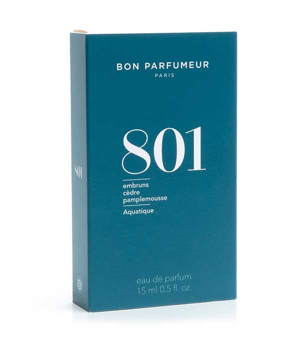 Eau de Parfum 801 Embruns, Cèdre, Pamplemousse 15 ml Bon Parfumeur