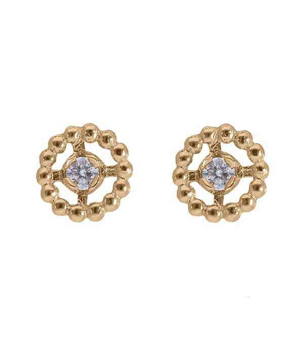Boucles d'oreilles Lucky or jaune et diamants Gigi Clozeau