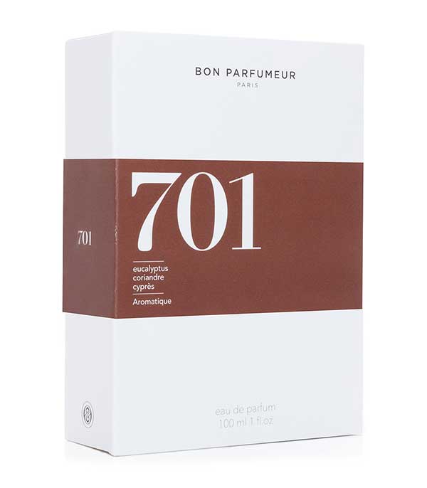 Eau de Parfum 701 Eucalyptus, Coriandre, Cyprès 100 ml Bon Parfumeur
