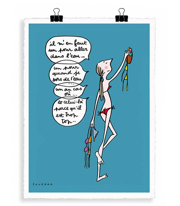 Affiche Soledad Maillot 56 x 76 cm Image Republic