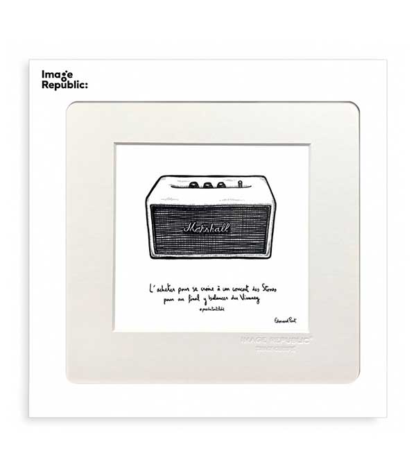 Affiche Pas du tout cliché 039 Enceinte 22 x 22 cm Image Republic