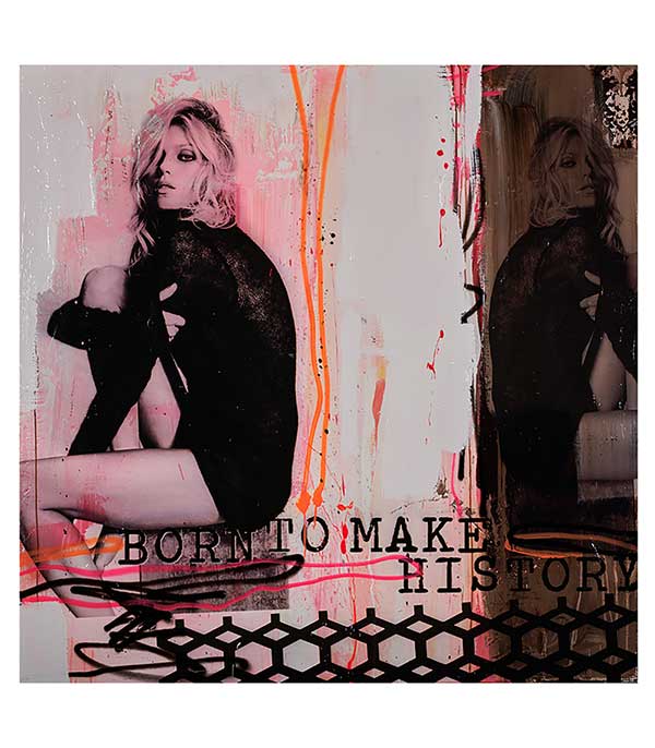 Tableau Make History 130x130cm Jörg Döring