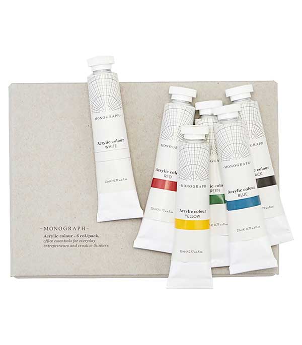 Kit de 6 tubes d'acrylique Monograph