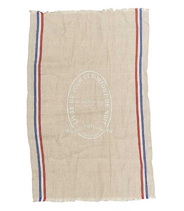 Torchon Bistro Naturel 65 x 45 cm + bocal (pas de vente web) Bed and Philosophy