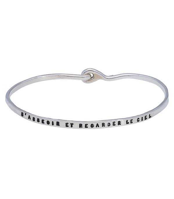 Jonc Style Love S'asseoir Argent Serge Thoraval