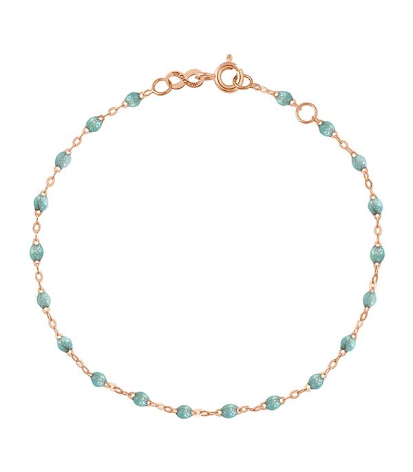 Bracelet Or rose et Perles de résine Gigi Clozeau