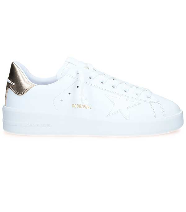 Sneakers Purestar white contrefort gold Golden Goose - Taille 40