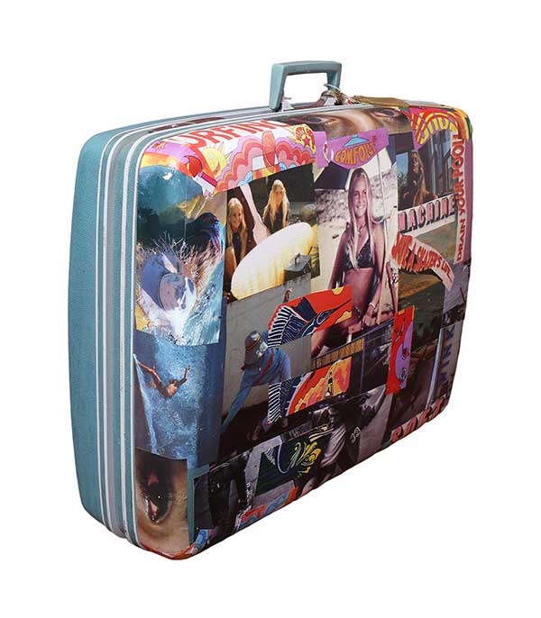 Grande valise customisée 66 x 52 x 17 cm Find Your California
