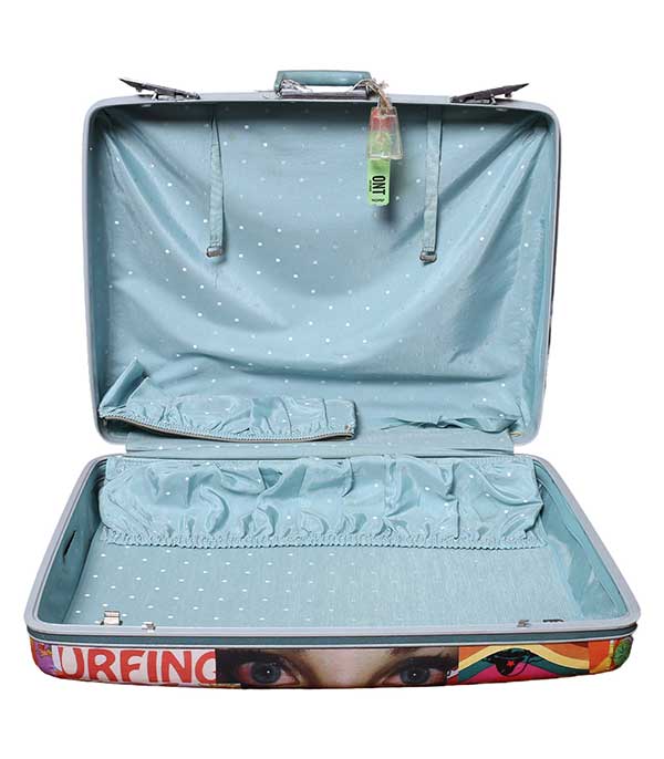 Grande valise customisée 66 x 52 x 17 cm Find Your California