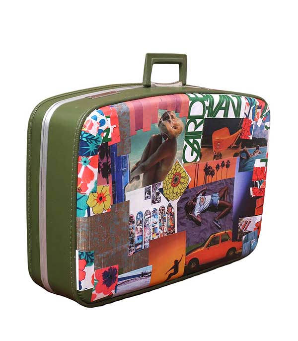 Grande valise customisée 57 x 40 x 16 cm Find Your California