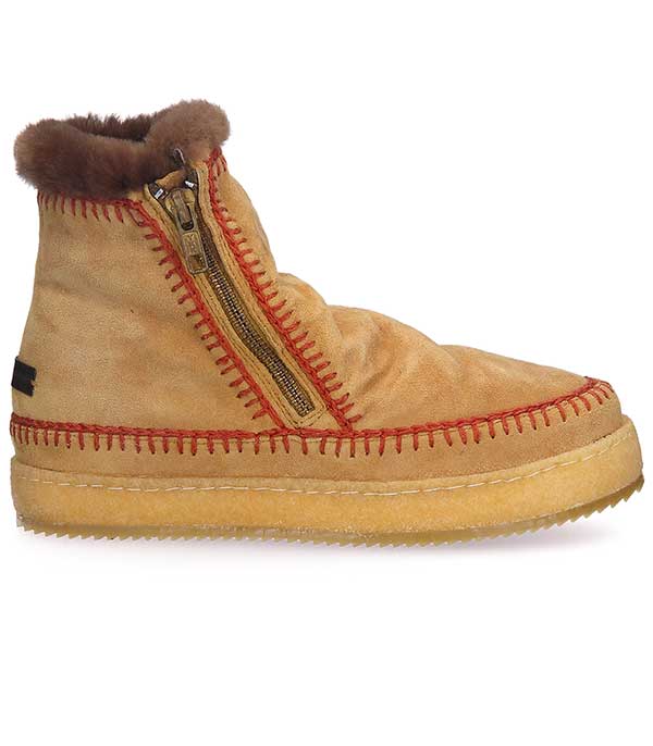 Boots Setsu Crochet Saffron Suede/Rust laidback london - Taille 37
