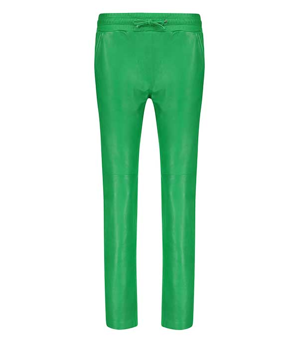 Pantalon en cuir Vert pomme Jane de Boy
