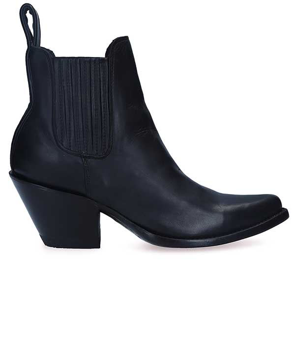 Boots Estudio Black Leather Mexicana