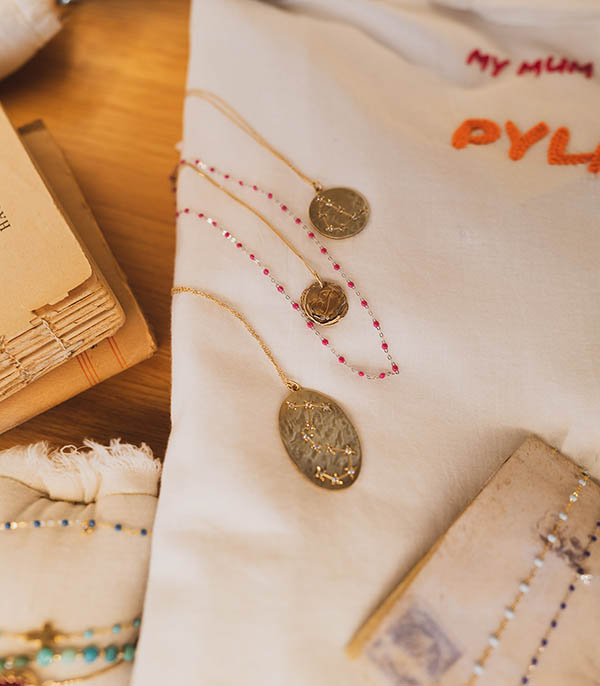 Collier Initiale N°5 or Pascale Monvoisin