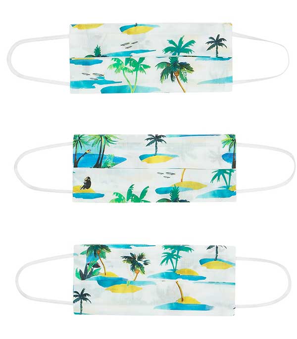 Lot de 3 masques Palm Island G.Kero à -60%