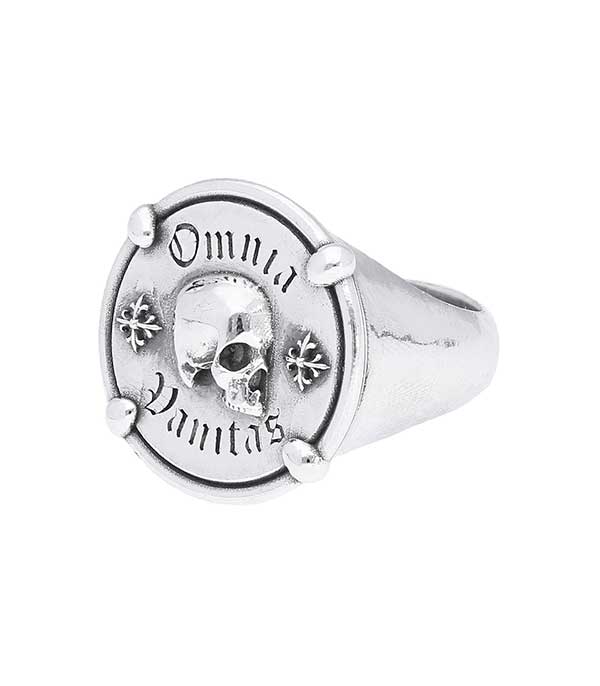 Bague Omnia Vanitas en argent Corpus Christi
