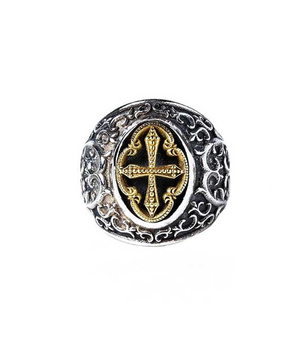 Bague Idylle en argent et or Corpus Christi - Taille 56
