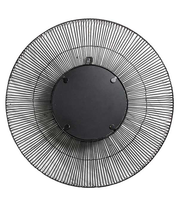 Miroir rond Files L en bronze Manufactori