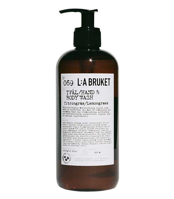 Savon liquide mains et corps n°104 Bergamote et Patchouli 450 ml L:a Bruket