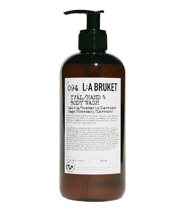 Savon liquide mains et corps n°094 Sauge, Romarin et Lavande 450 ml L:a Bruket