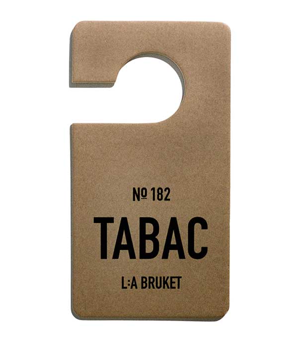 Étiquette parfumée n°182 Tabac L:a Bruket