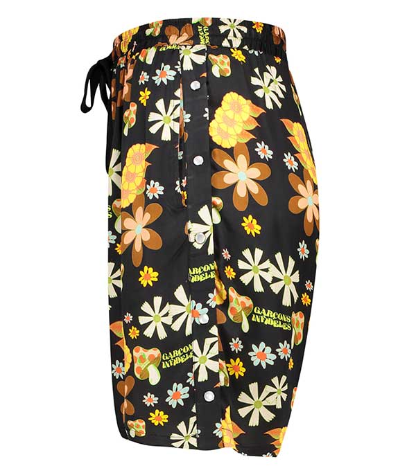 Short Psycho Flowers Garçons Infidèles