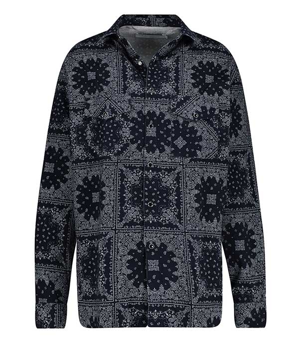 Chemise Zid Navy velours côtelé IRO