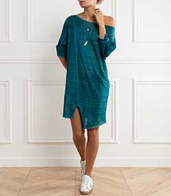 Tenue portée avec Collier Pierrot n° 2 Blanc et Diamants