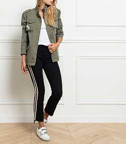 Tenue portée avec Badge en tissu Jane de Boy