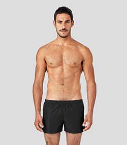 Tenue portée avec Short de bain homme