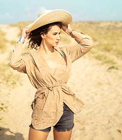 Tenue portée avec Veste longue en cuir d'agneau