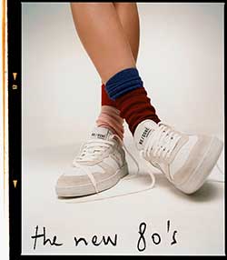 Tenue portée avec Sneakers 80s Basketball Shoe blanches