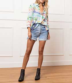 Tenue portée avec Short en jean The 90's short