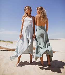 Tenue portée avec Paréo à boutons x Jane de Boy