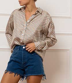 Tenue portée avec Short en jean Indigolake