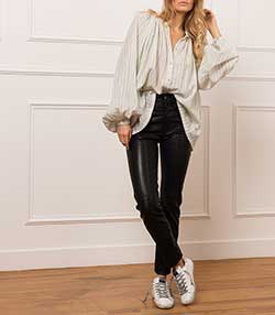 Tenue portée avec Pantalon en cuir Jagger