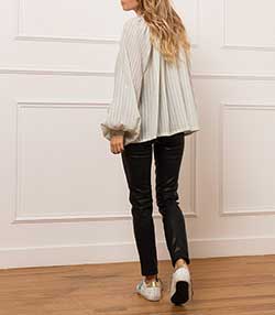 Tenue portée avec Pantalon en cuir Jagger