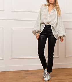 Tenue portée avec Pantalon en cuir Jagger