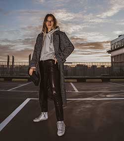 Tenue portée avec Pantalon en cuir Jagger