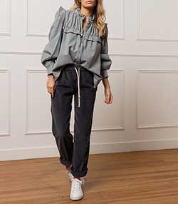 Tenue portée avec Baskets Purestar Cuir Blanc Noir