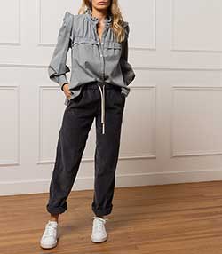 Tenue portée avec Baskets Purestar Cuir Blanc Noir