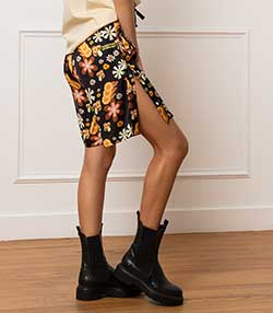 Tenue portée avec Short Psycho Flowers