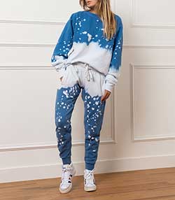 Tenue portée avec Pantalon de jogging Acid Wash Vinca