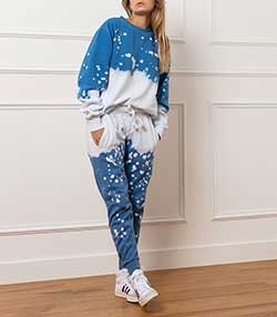 Tenue portée avec Pantalon de jogging Acid Wash Vinca