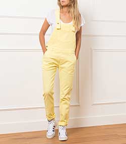 Tenue portée avec Salopette Romane Tuni Jaune