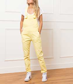 Tenue portée avec Salopette Romane Tuni Jaune