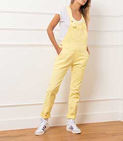 Tenue portée avec Salopette Romane Tuni Jaune