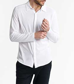 Tenue portée avec Chemise homme coton Silk Touch x Jane de Boy